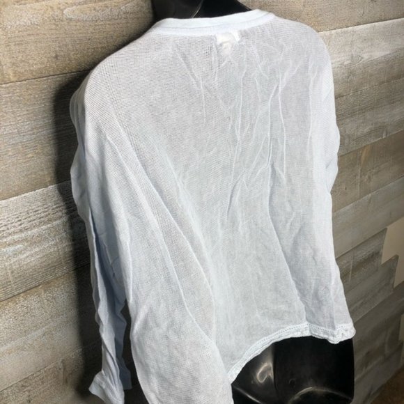 Anthropologie Meadow Rue baby blue lace top - Picture 5 of 5